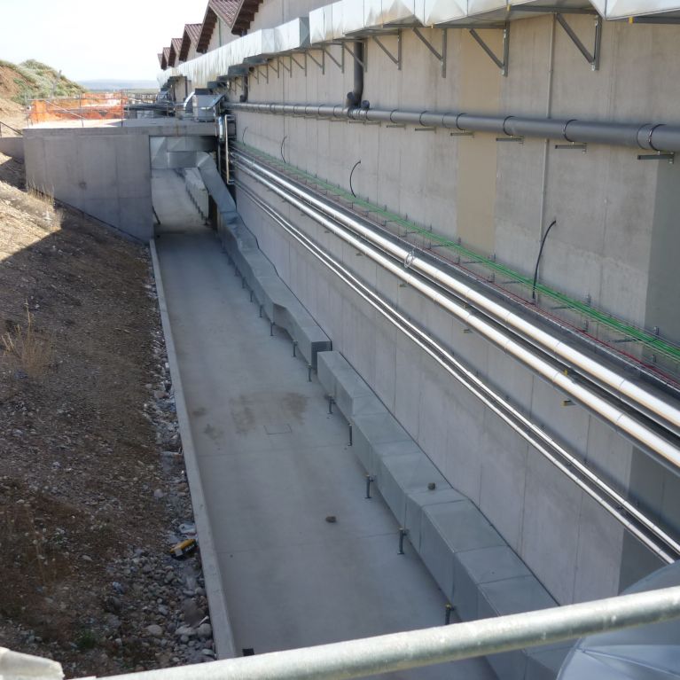 Conducciones para la fachada